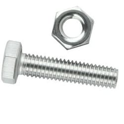 Set screw and nut M10 x 75 G304 stainless steel hex head ESS-100294